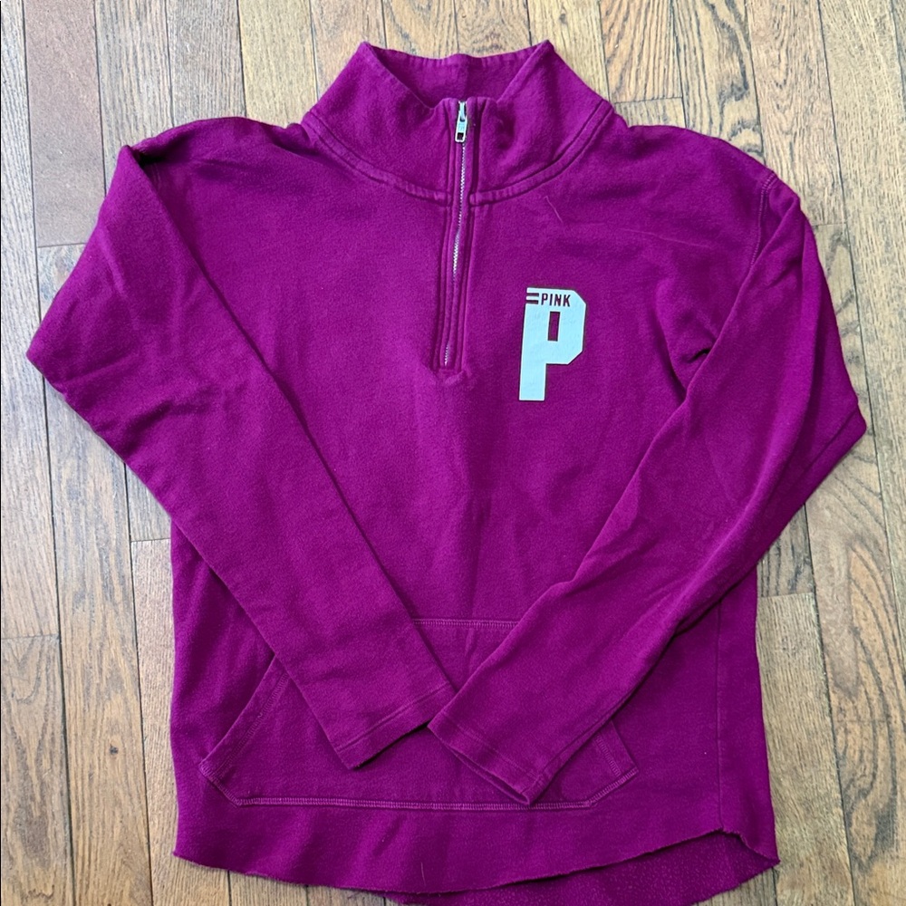 PINK Victoria's Secret Fleece Pullover in Magenta